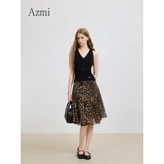 批发Azmi高级感老钱风针织v领背心女夏季<b class='q'>新款</b>修身显瘦无袖吊带上衣服