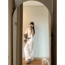 批发夏季短袖衬衫女款2026新款防晒衬衣女设计感小众长裤搭配一整套夏
