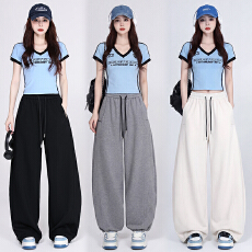 批发实拍 爵士舞<b class='q'>演出服</b>显瘦宽松减龄街舞超酷套装