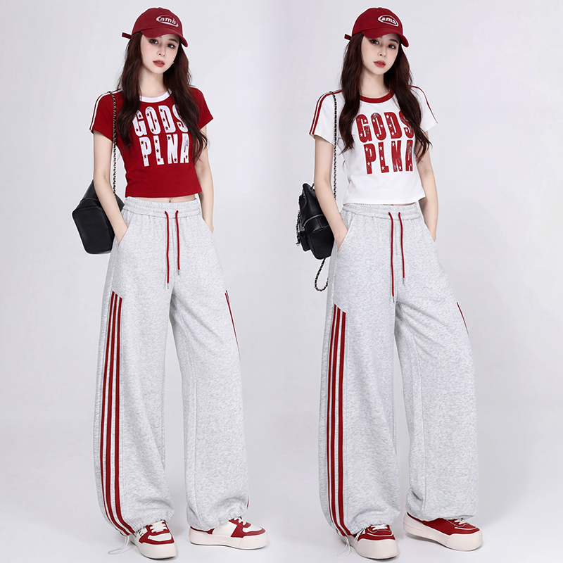 실사 재즈 댄스 루즈핏 슬림해 보이는 연령 감소 공연 의상 체조 서비스 스트리트 댄스 차가운 세트