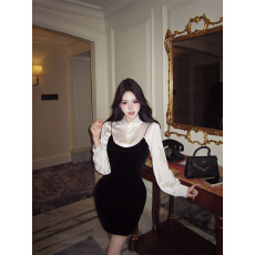 批发<b class='q'>实拍</b>实价秋冬韩系纯欲风打底衫搭连衣裙御姐套装名媛气质穿搭女