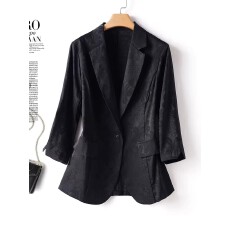 批发小西装外套女2026新款<b class='q'>妈妈</b>外搭开衫春夏装气质桑蚕丝短款上衣