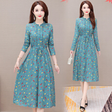 批发棉麻长袖连衣裙女春秋季2026年新款高端气质名媛高级品牌全棉<b class='q'>裙子</b>