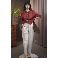 批发2026新款女裤子松紧腰<b class='q'>哈伦</b>裤女士高档<b class='q'>休闲裤</b>