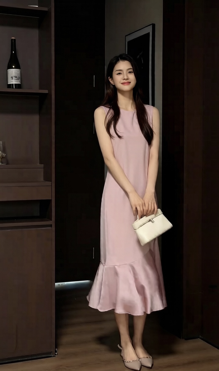 프랑스식 그는 벤 바람 표지 고기 슬림해 보이는 패치워크 인어 꼬리 민소매 드레스