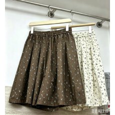批发韩系复古<b class='q'>碎花</b>半身裙麻料中裙高腰显瘦a字裙小个子女夏新款短<b class='q'>裤</b>子