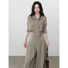 批发i 慵懒感宽松<b class='q'>秋</b>季通勤百搭系带气质简约显瘦长袖衬衫女