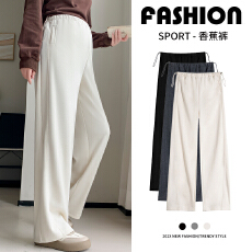 批发实拍孕妇阔腿羊毛裤秋冬显瘦宽松直筒窄版休闲毛呢长裤托腹裤春秋