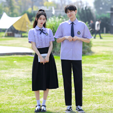 批发2026夏季<b class='q'>新款</b>初高中生休闲班服套装学生演出表演校服两件套