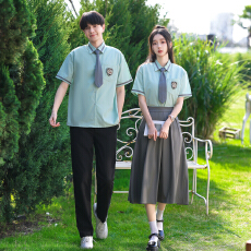 批发2026夏季英伦学院风初高中生合唱表演校服学生休闲班服套装