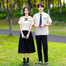批发2026新款夏季初高中生男女合唱演出班服套装学生毕业季学院风校服