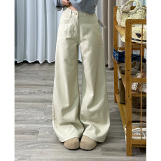 批发2026新款开春穿搭美式直筒老钱阔腿裤女高腰显瘦2026流行新款裤子