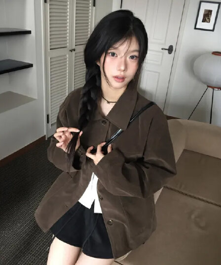있음 선적 한국 스타일 chic 다용도 슬림해 보이는 재킷 재킷