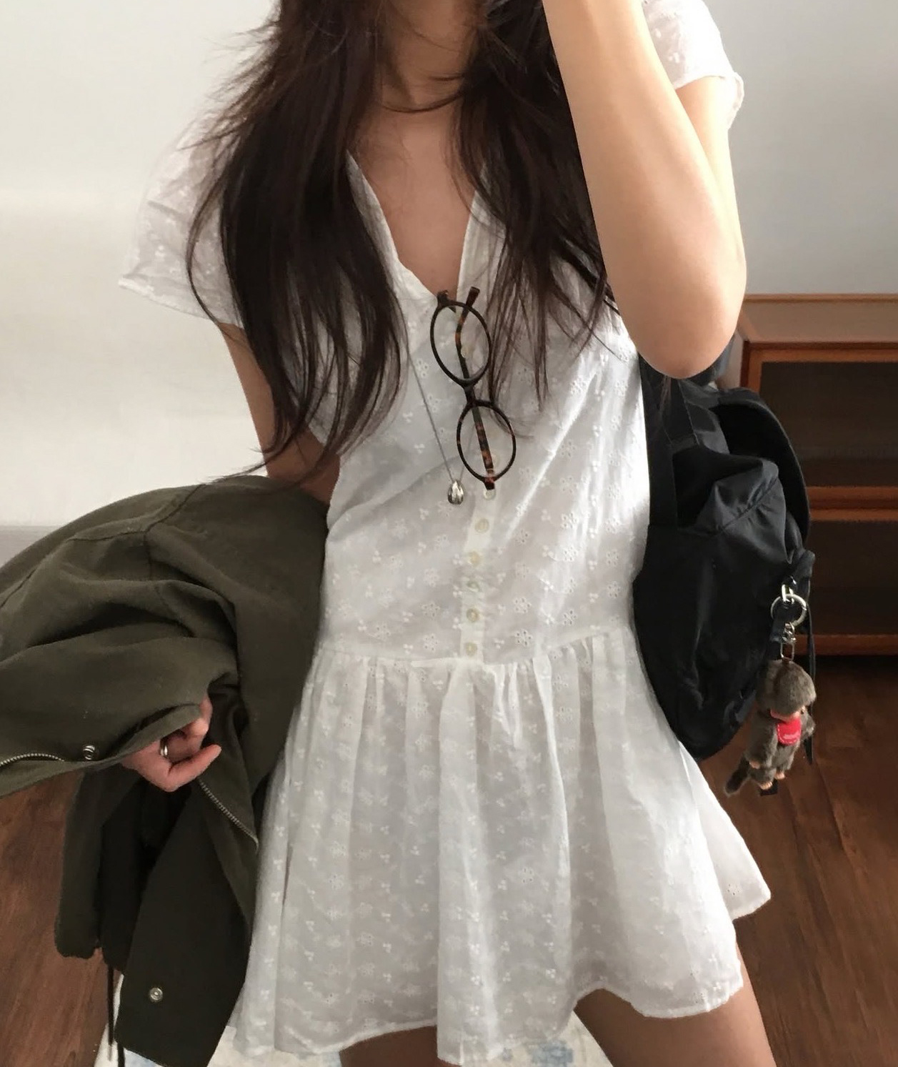 있음 선적 chic 여름 새로운 레이스 자수 스택 가져 가라. 다용도 달콤함 드레스