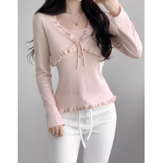 批发<b class='q'>韩国</b>2026春夏新款修身吊带花边坎肩开衫<b class='q'>套装</b>