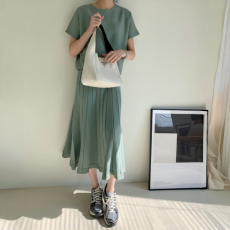批发2026年新款夏季休闲针织套装裙韩版女