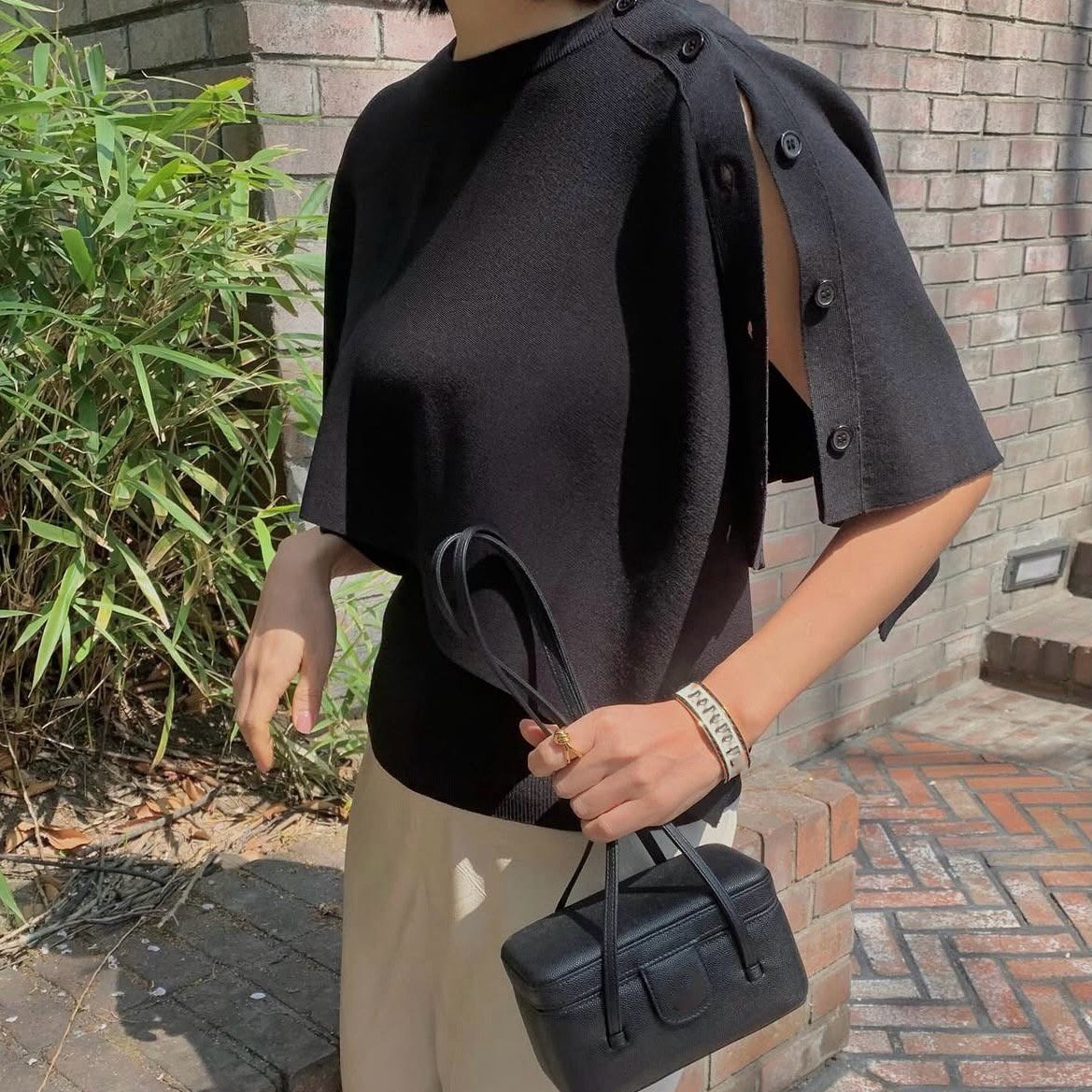 새로운 한국 슈퍼 화재 숄 불규칙 둘 바늘 짠 셔츠 맨위