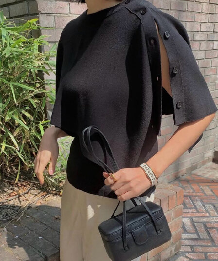 새로운 한국 슈퍼 화재 숄 불규칙 둘 바늘 짠 셔츠 맨위
