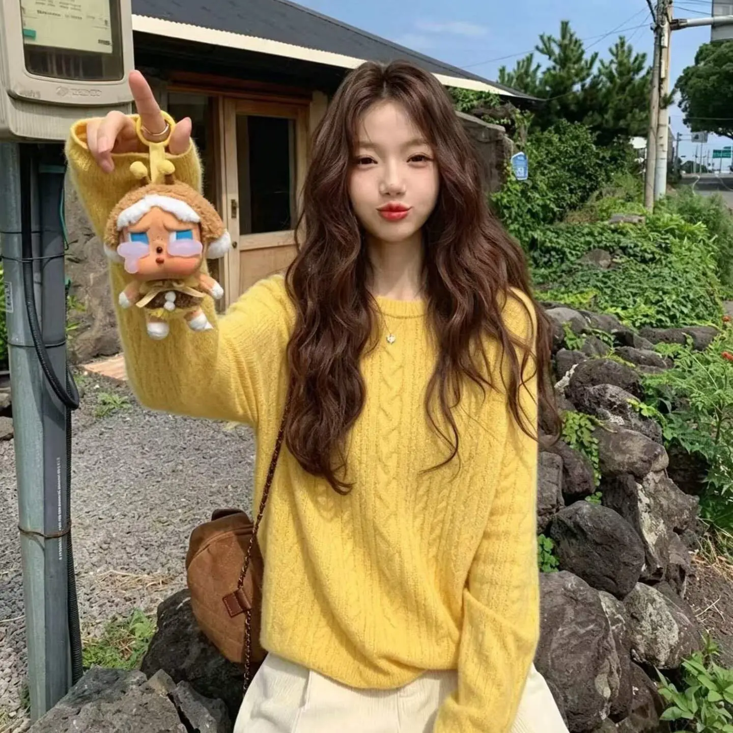 꽈배기 니트 루즈핏 상의 상세 이미지 2