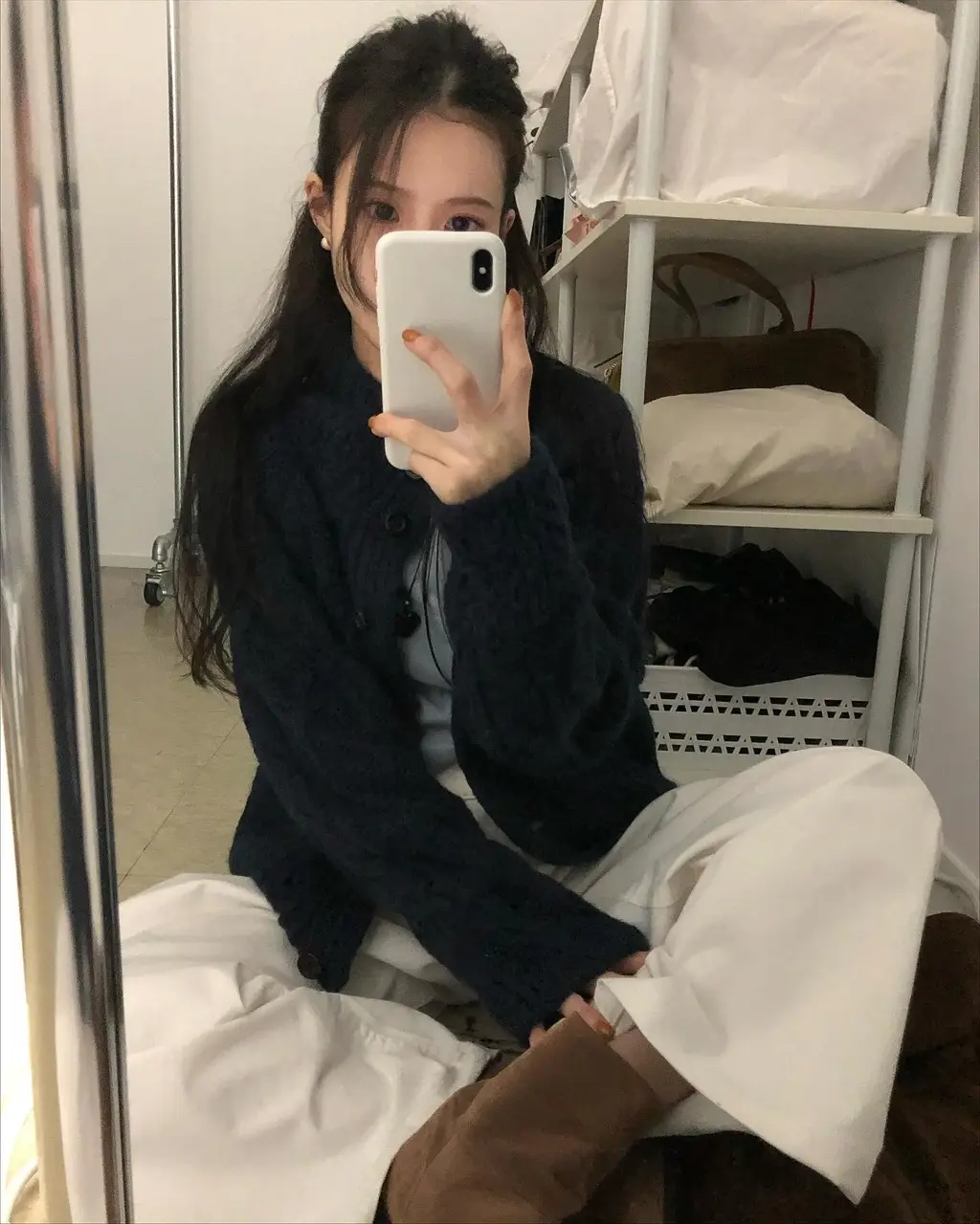 꽈배기 가디건 상세 이미지 1