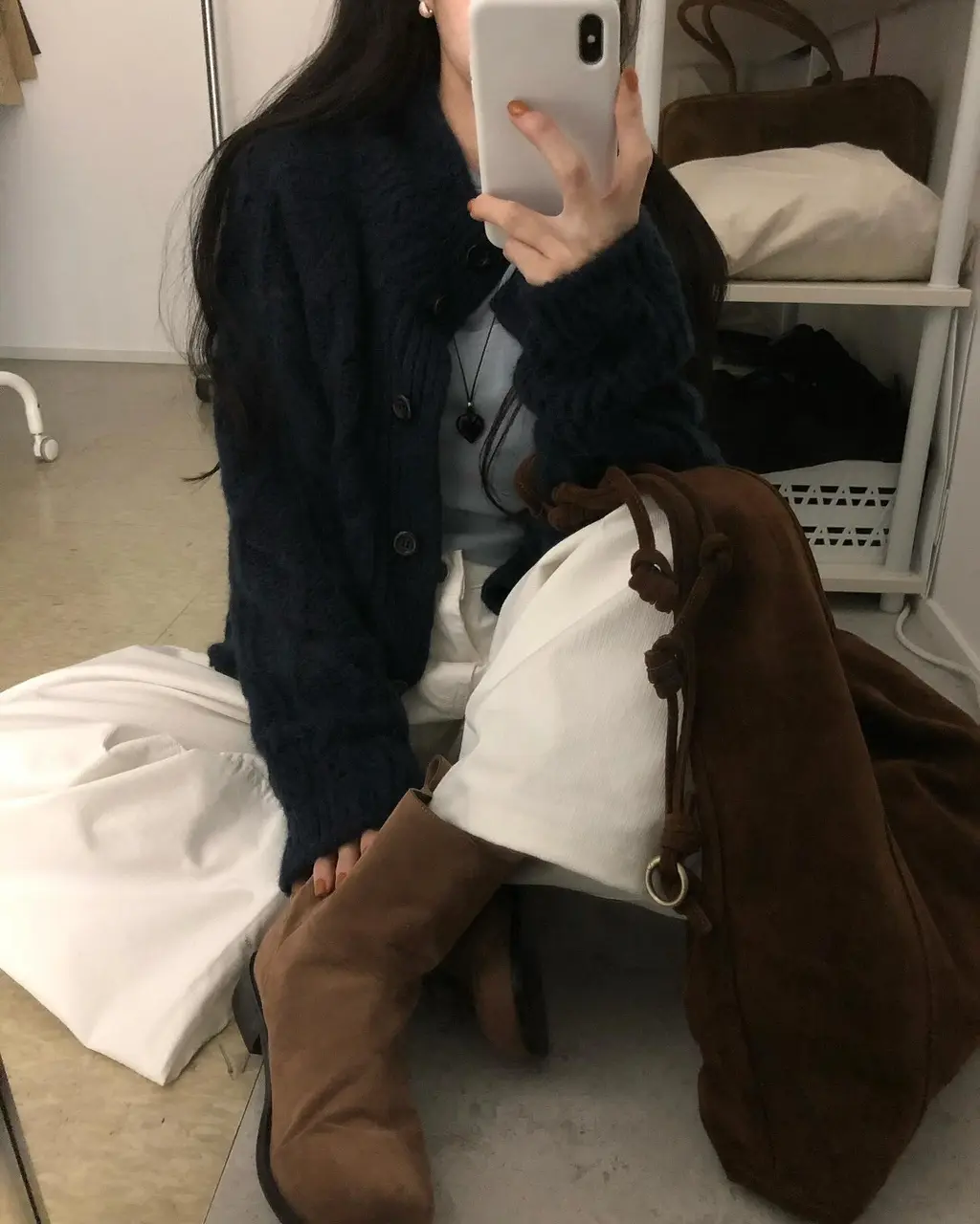 꽈배기 가디건 상세 이미지 3