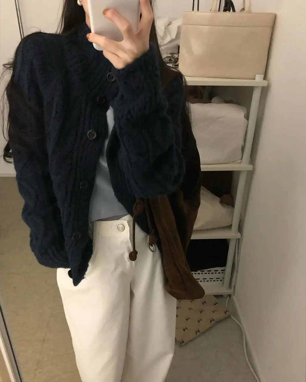 꽈배기 가디건