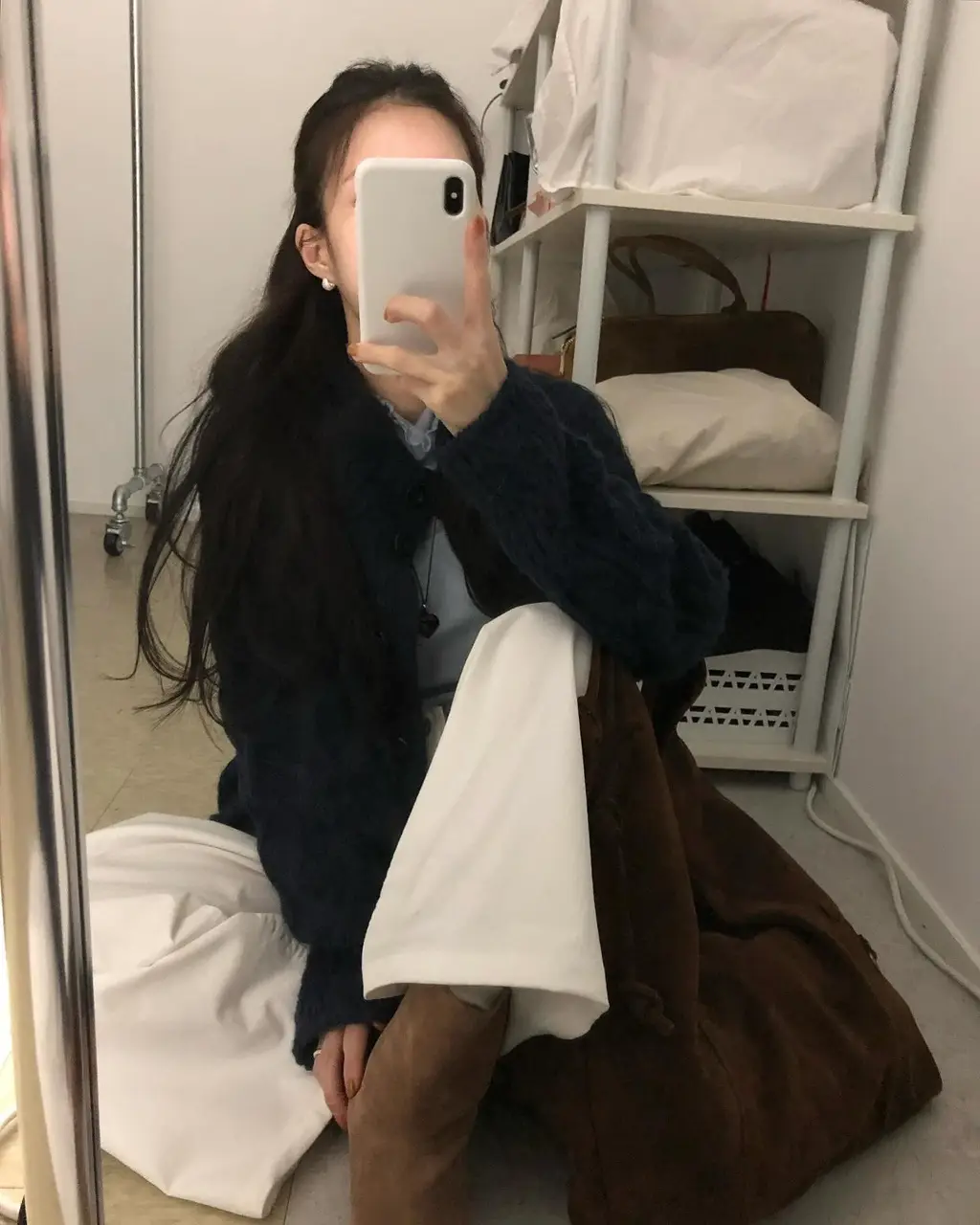 꽈배기 가디건 상세 이미지 6