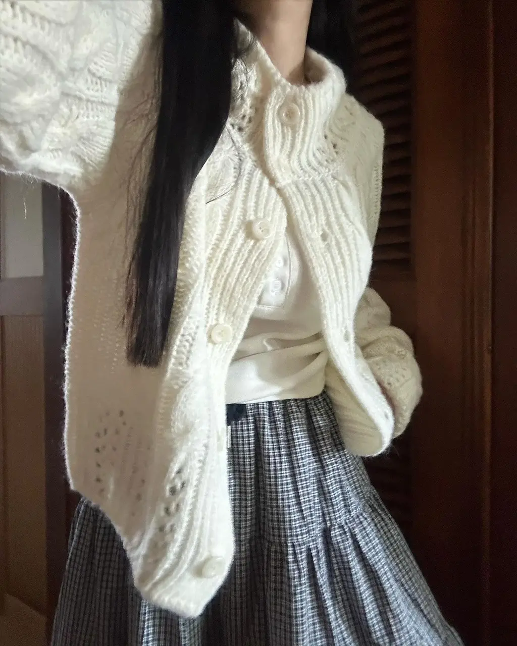 꽈배기 가디건 상세 이미지 9