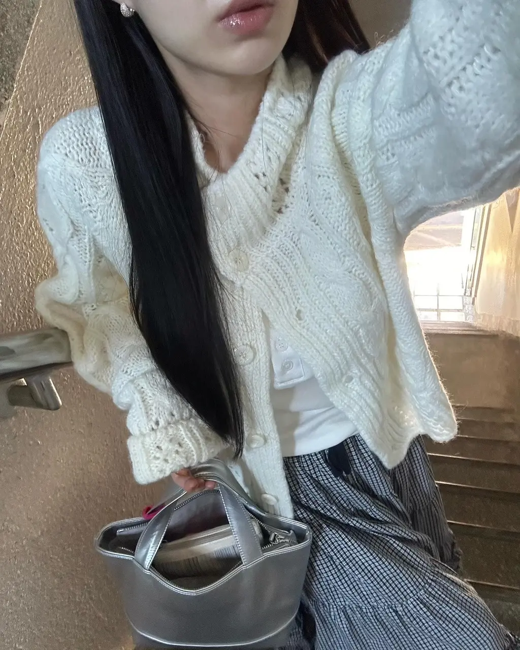 꽈배기 가디건 상세 이미지 12