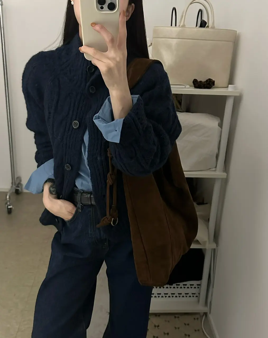 꽈배기 가디건 상세 이미지 29