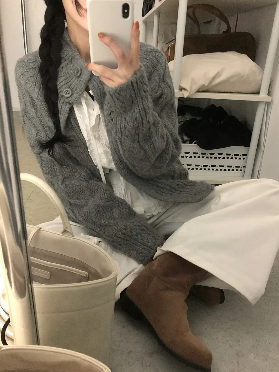꽈배기 가디건 상세 이미지 34