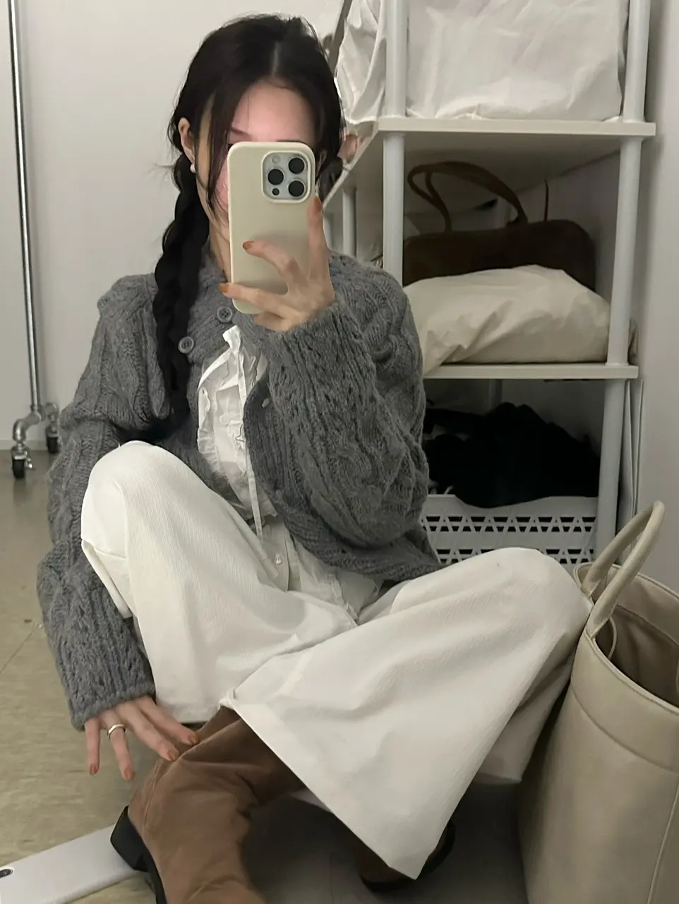꽈배기 가디건 상세 이미지 35