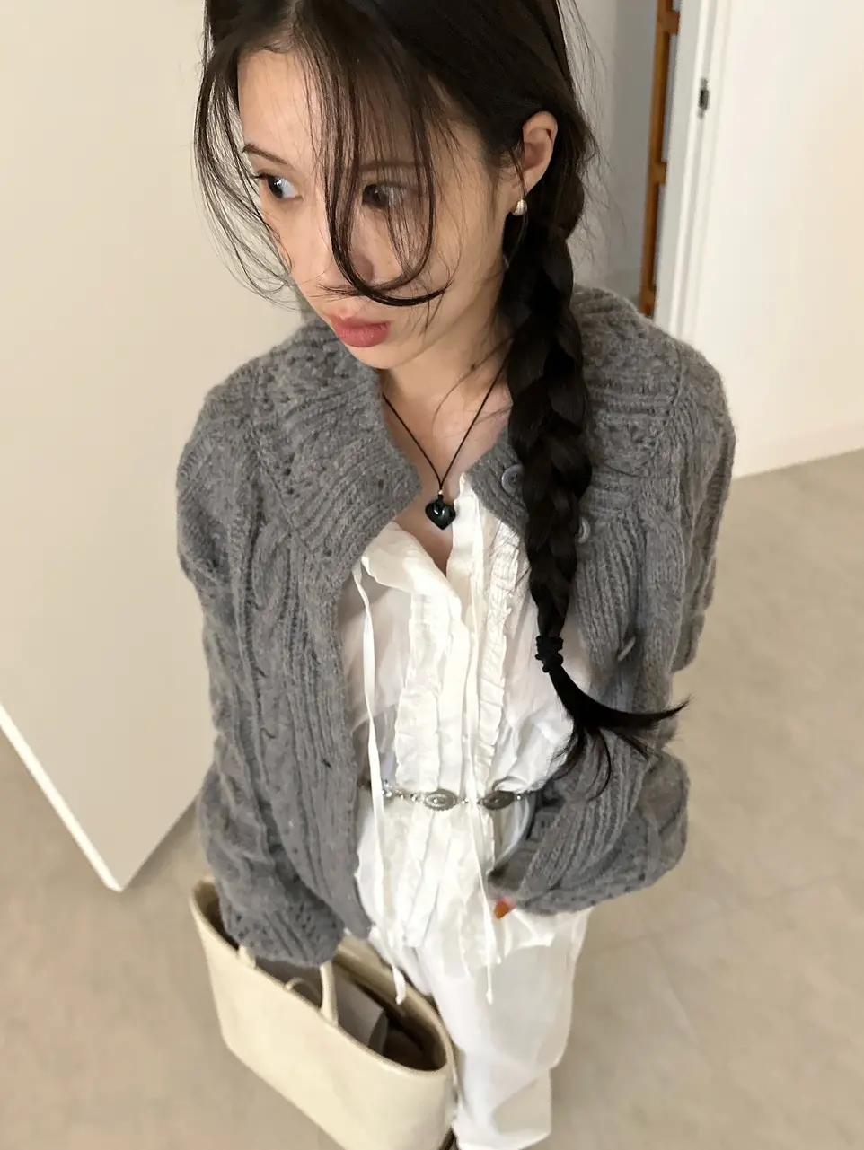 꽈배기 가디건 상세 이미지 39