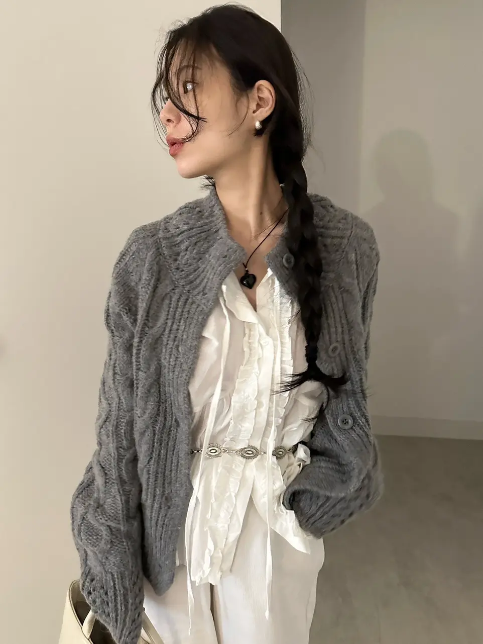 꽈배기 가디건 상세 이미지 40