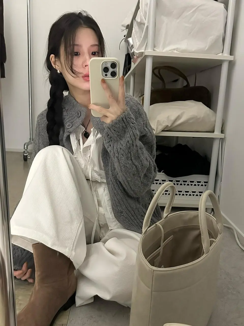 꽈배기 가디건 상세 이미지 41