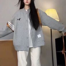 批发美式刺绣棒球服男女学院风潮流夹克情侣装复古<b class='q'>外套</b>