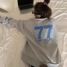 批发官图 华棉复合 薄款/加绒 2025年秋冬圆领<b class='q'>卫衣</b>女印花百搭上衣