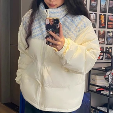 批发国潮牌小香风拼接棉服外套2025冬季新款高级设计感<b class='q'>情侣</b><b class='q'>棉服</b>棉衣女