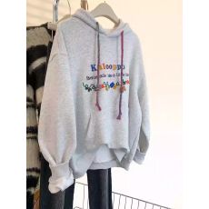 批发华棉复合-薄款310g加绒400g 25年秋冬连帽<b class='q'>卫衣</b><b class='q'>女</b>抽绳刺绣百搭上衣