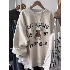 批发华棉复合-薄款310g加绒400g 2025年秋冬圆领<b class='q'>卫衣</b><b class='q'>女</b>印花百搭上衣