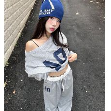 批发美式卫衣运动套装女秋季<b class='q'>韩版</b>宽松显瘦阔腿裤休闲两件套网红时尚潮