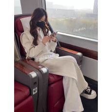 批发秋季高级感运动服套装女气质宽松假两件连帽卫衣时尚阔腿<b class='q'>裤</b><b class='q'>两件套</b>