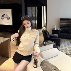 批发复古鹿皮绒立领长袖夹克外套女秋季美式机车<b class='q'>服</b>宽松设计感气质上衣