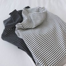 批发280g德绒复古撞色条纹高领打底衫女秋冬新款<b class='q'>修身</b>显瘦内搭长袖上衣