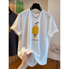 批发官图 21支纯棉210克原版做法减龄宽松内搭打底衫字母印花长袖<b class='q'>t</b>恤