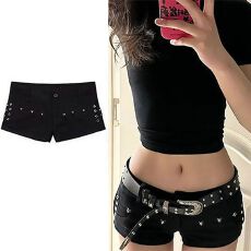 批发辣妹潮流通勤柳丁低腰牛仔短裤女春<b class='q'>夏</b>季新款修身显瘦包臀热裤子潮