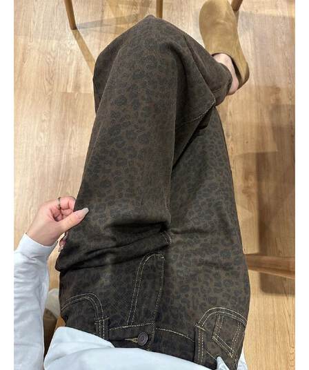 거리 중성 미니멀리즘 넓은 다리 청바지 여성 봄과 가을 도루 센스 루즈핏 ins 슬림해 보이는 패션 바닥 청소 청바지