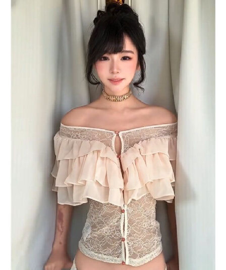 Chic 고유 한 슈퍼 잘 생긴 고급 센스 맨위 봄 여름 새로운 디자인 센스 작은 대중 품격 캐주얼 여성 셔츠