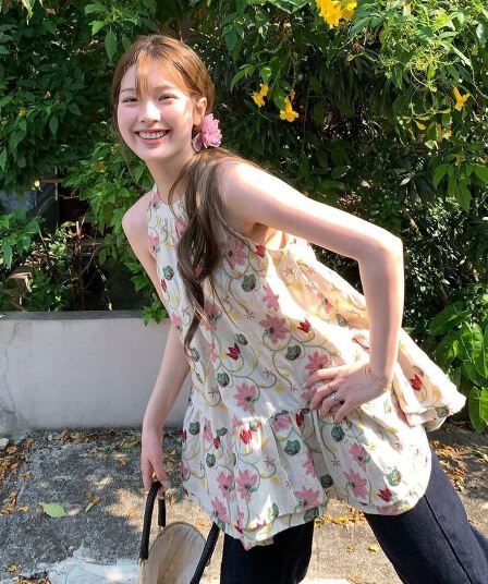 im ~까지 안개 남자 산 사쿠라 무거운 작업 자수 행침 목 슬립 여성 불규칙 프릴 루즈핏 한 마디 민소매 맨위