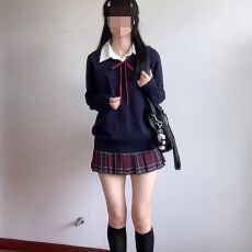 批发JK制<b class='q'>服</b>毛衣校供圆领套头长袖针织衫校园通勤秋冬上衣